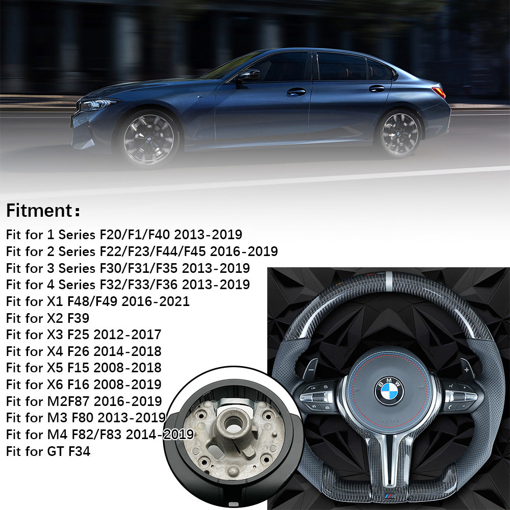 Carbon Fiber Leather Steering Wheel Assembly,For BMW F30 F32 F10 F20 F82 E46 E60 E90 M2 M3 M4 M5 M6 X3 X4