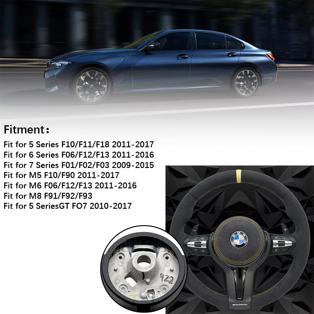 Suede leather steering wheel assembly, suitable for BMW F30 F32 F10 F20 F82 E46 E60 E90 M2 M3 M4 M5 M6 X3 X4