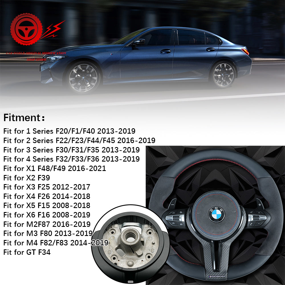 Half suede steering wheel assembly,for BMW F30 F32 F10 F20 F82 E46 E60 E90 M2 M4 M5 M6 X3 X4