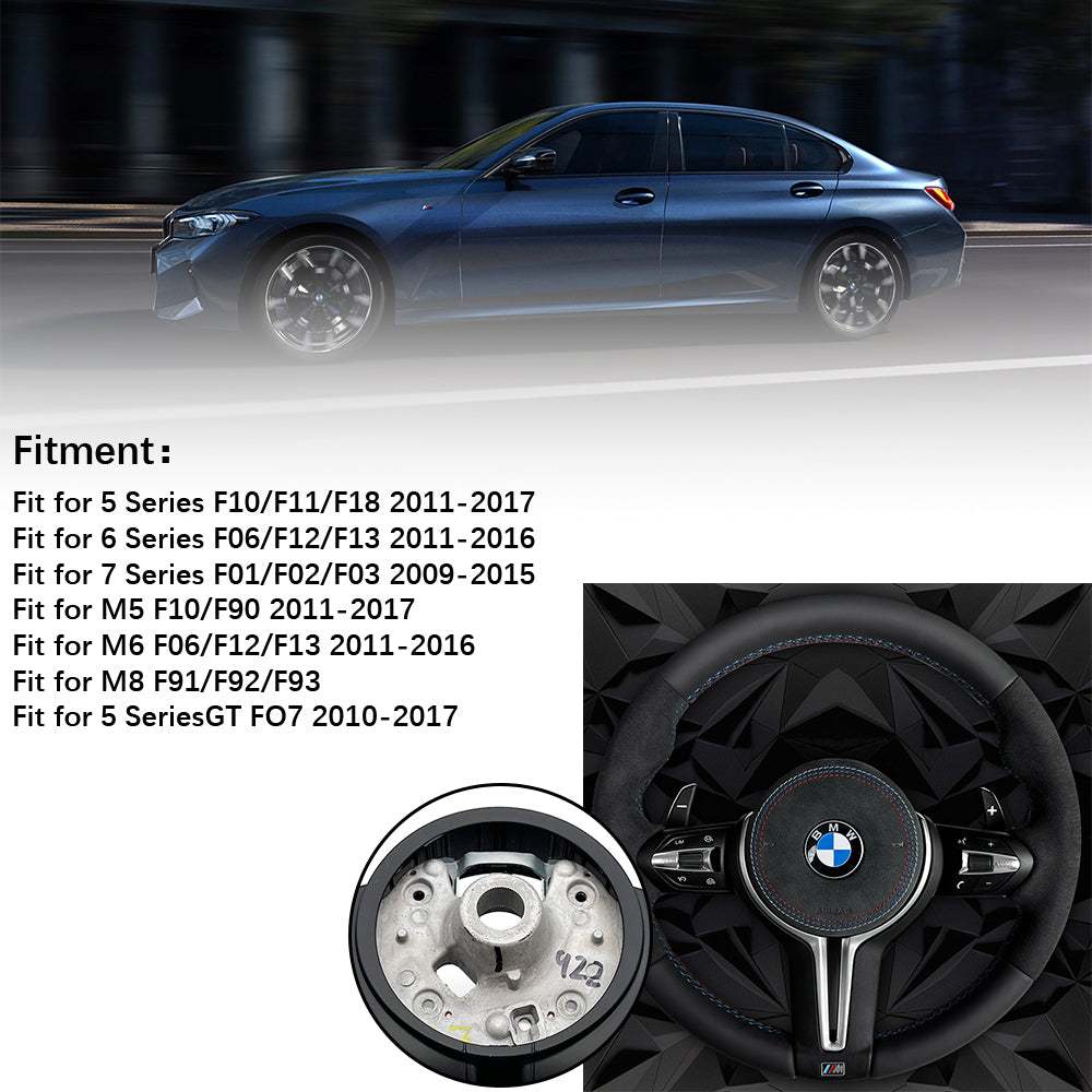 Fur leather steering wheel assembly, suitable for BMW F30 F32 F10 F20 F82 E46 E60 E90 M2 M3 M4 M5 M6 X3 X4