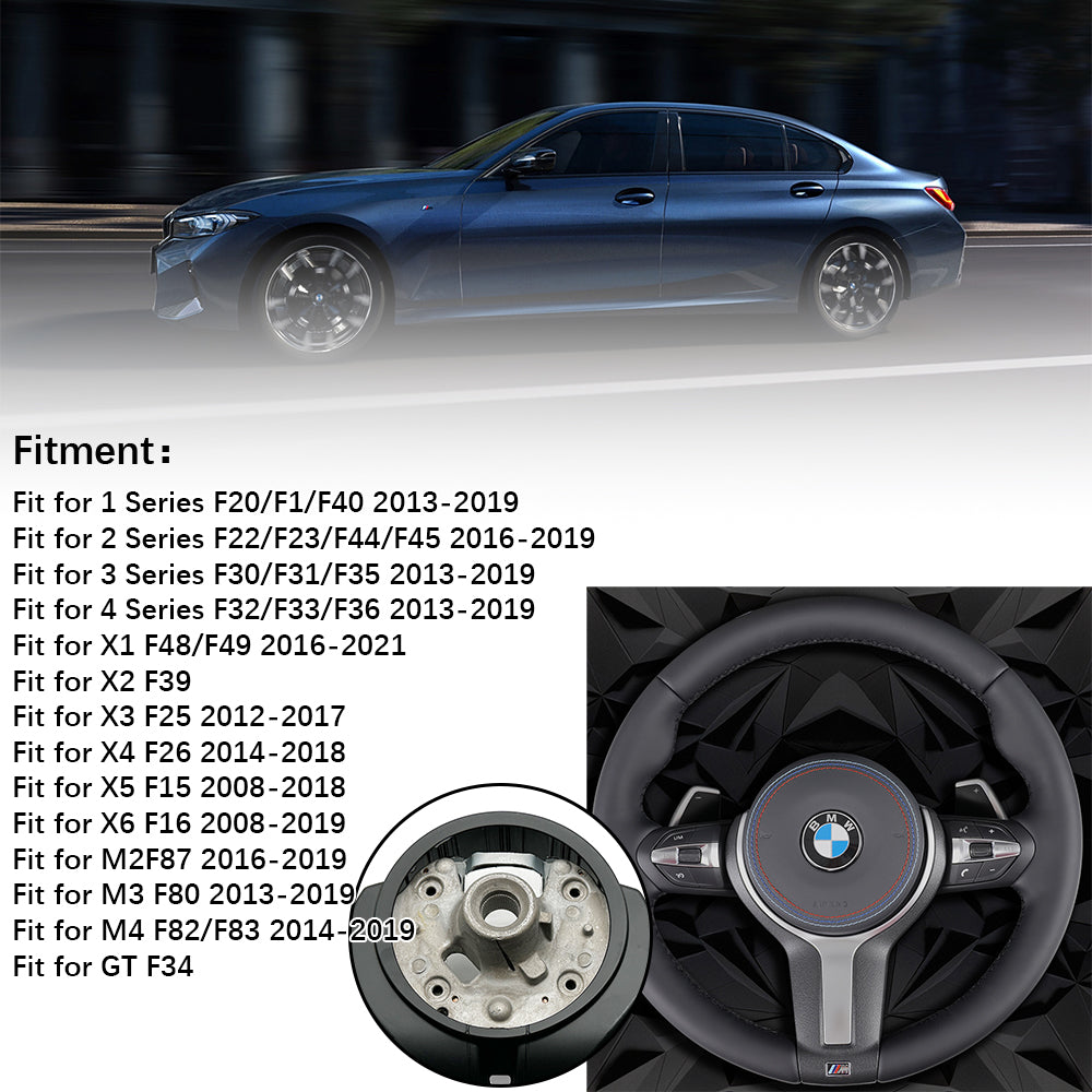 Leather steering wheel assembly, suitable for BMW F30 F32 F10 F20 F82 E46 E60 E90 M2 M3 M4 M5 M6 X3 X4