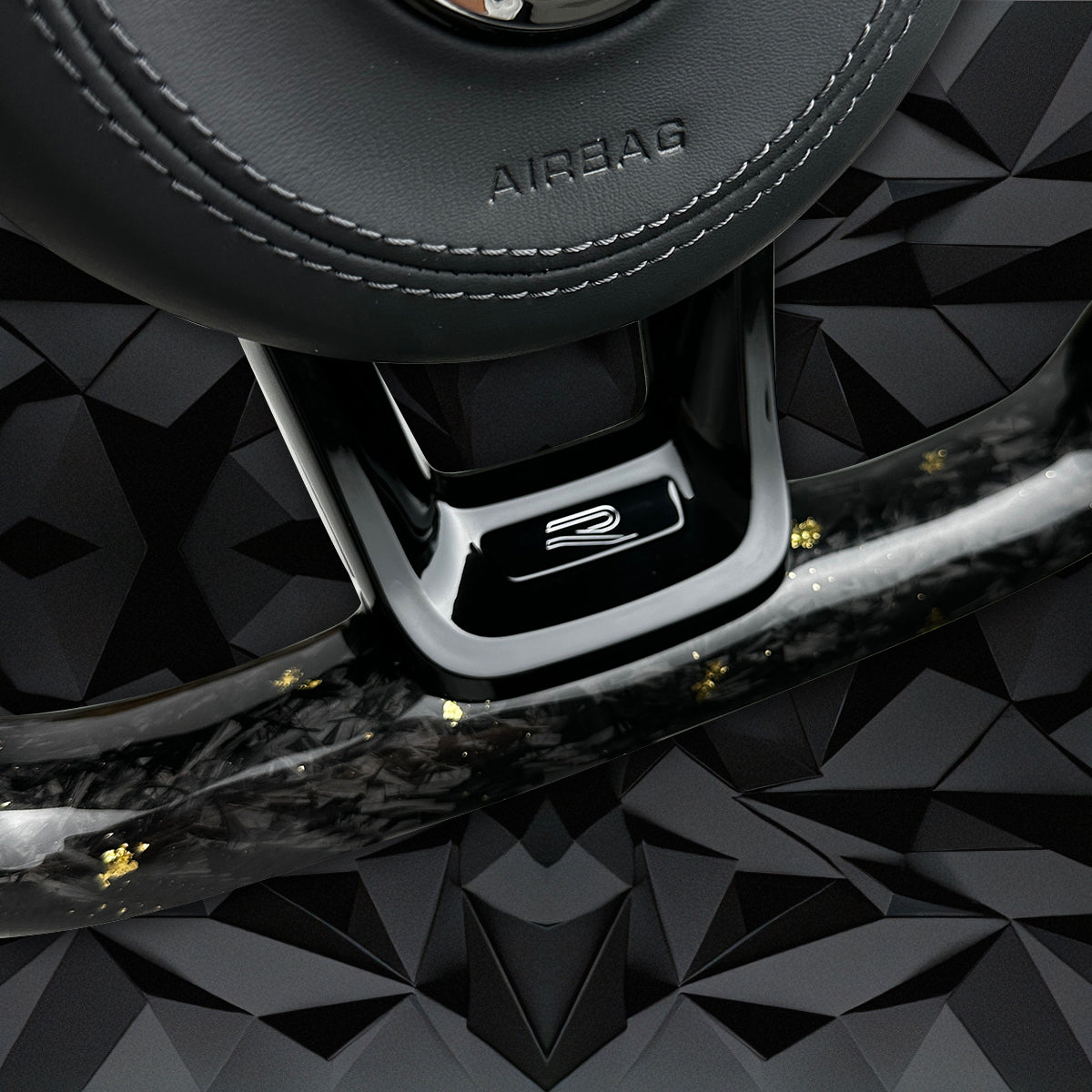 Forged Carbon Fiber Steering Wheel leather Alcantara For VW Golf 7 7.5 GTI GTD GTE R 2013-2020 Polo GTI Tiguan Passat DSG