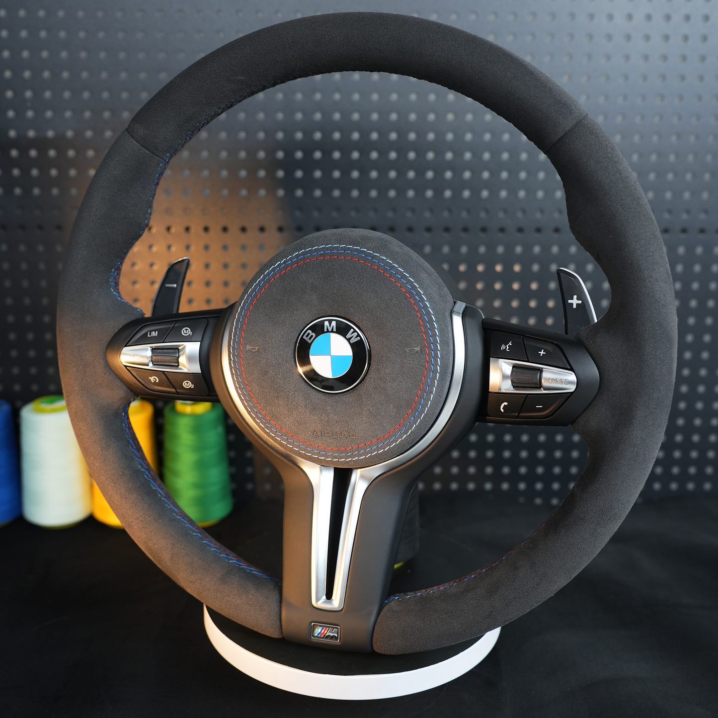 Suede Genuine leather steering wheel assembly,For BMW F30 F32 F10 F20 F82 E46 E60 E90 M2 M4 M5 M6 X3 X4