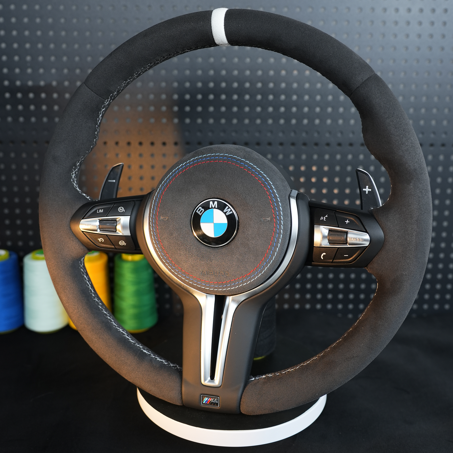 Suede Genuine leather steering wheel assembly,For BMW F30 F32 F10 F20 F82 E46 E60 E90 M2 M4 M5 M6 X3 X4