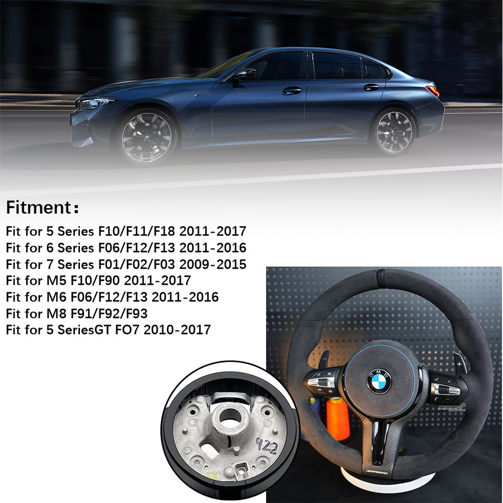 Carbon fiber suede leather steering wheel assembly,for BMW F30 F32 F10 F20 F82 E46 E60 E90 M2 M4 M5 M6 X3 X4