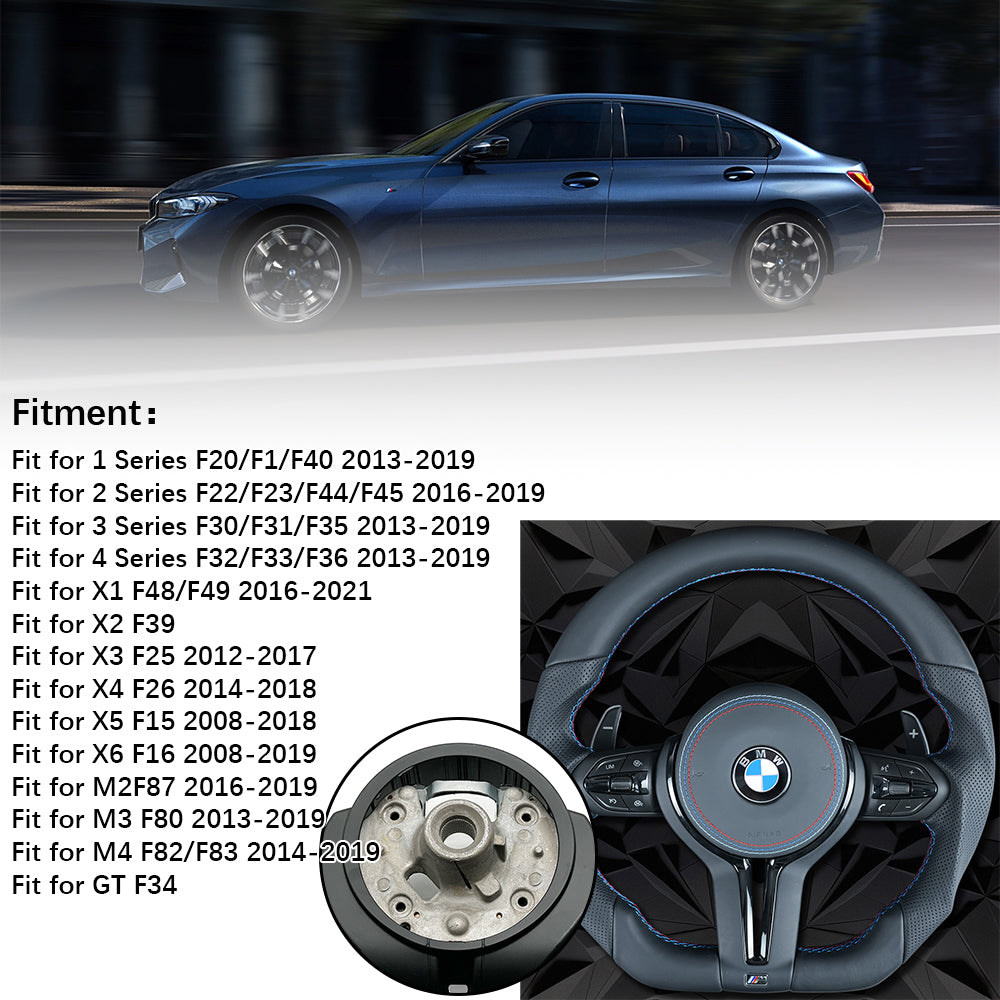 Half perforated leather steering wheel assembly,For BMW F30 F32 F10 F20 F82 E46 E60 E90 M2 M4 M5 M6 X3 X4