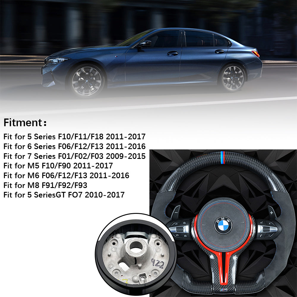 Carbon fiber semi perforated steering wheel assembly,For BMW F30 F32 F10 F20 F82 E46 E60 E90 M2 M4 M5 M6 X3 X4