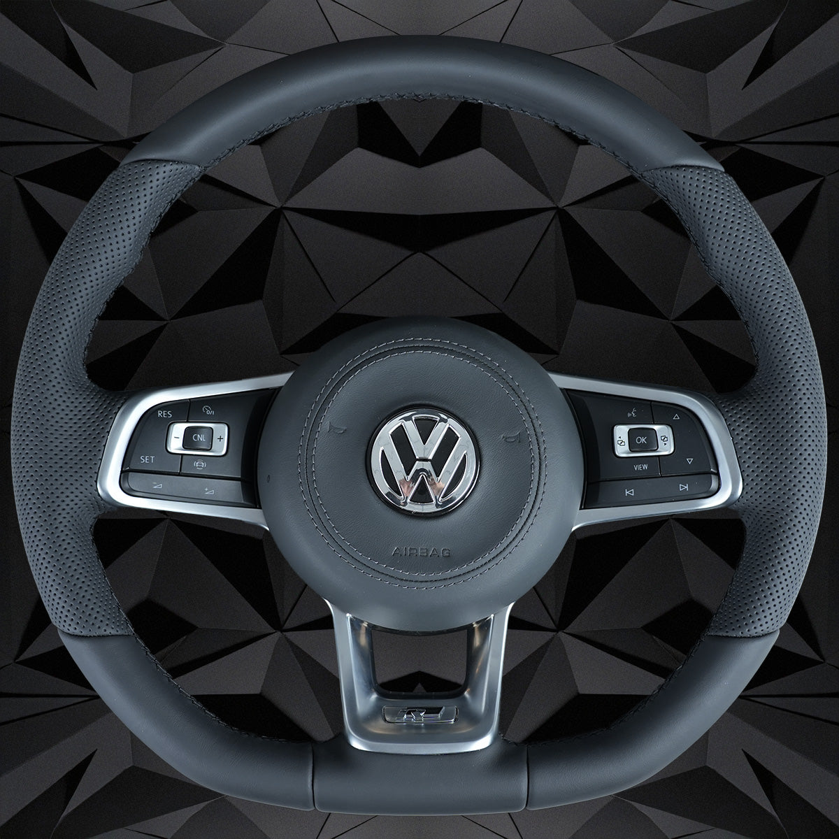 Fiber Steering Wheel leather Alcantara For VW Golf 7 7.5 GTI GTD GTE R 2013-2020 Polo GTI Tiguan Passat DSG