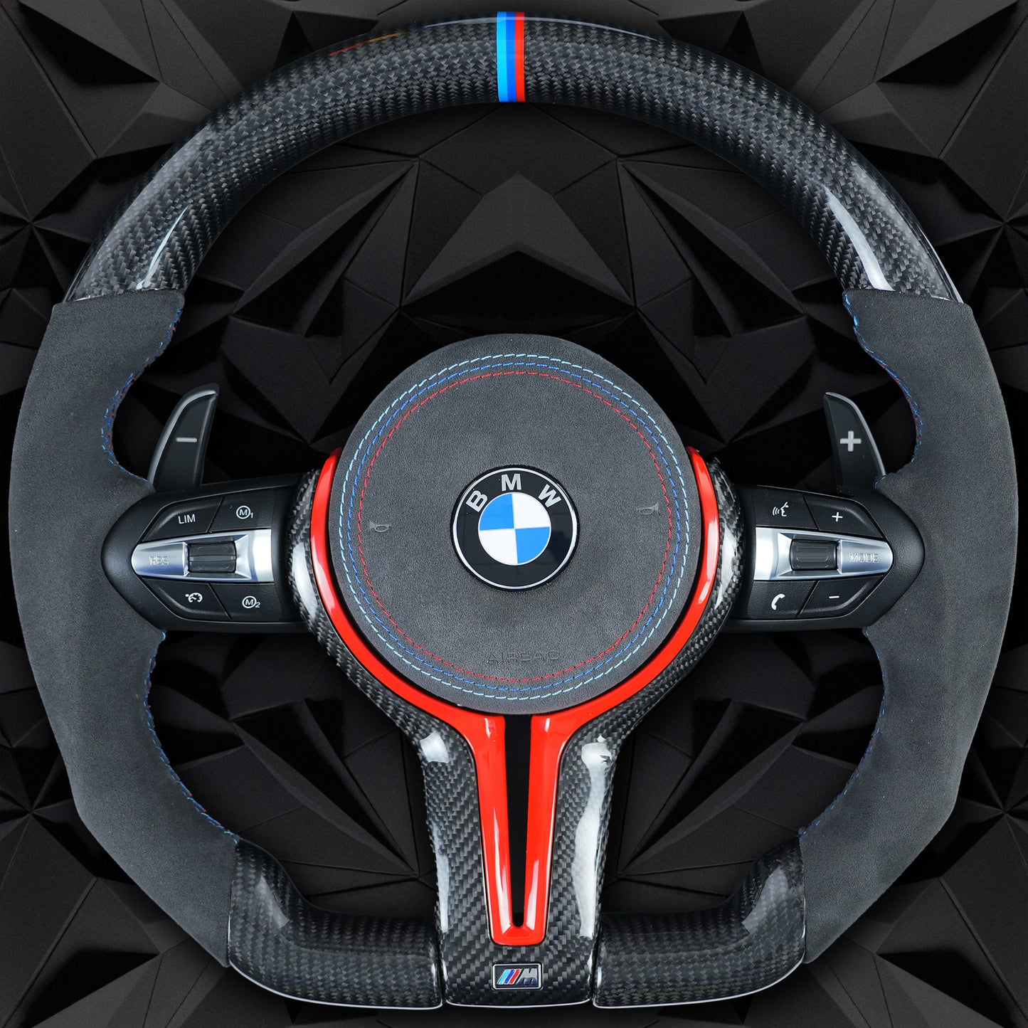 Carbon fiber semi perforated steering wheel assembly,For BMW F30 F32 F10 F20 F82 E46 E60 E90 M2 M4 M5 M6 X3 X4