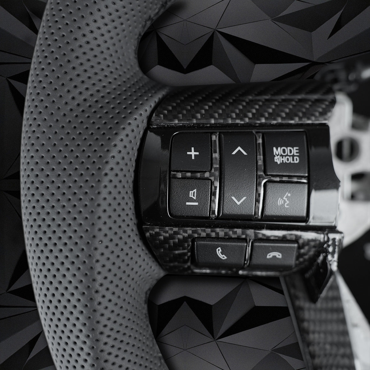 Customized Carbon Fiber Steering Wheel For Toyota Hilux Revo Fortuner 2011-2018 Innova GR Sport Racing