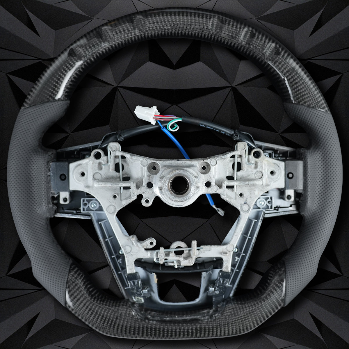 Customized Carbon Fiber Steering Wheel For Toyota Hilux Revo Fortuner 2011-2018 Innova GR Sport Racing