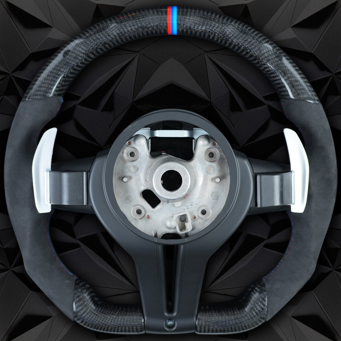 Carbon fiber semi perforated steering wheel assembly,For BMW F30 F32 F10 F20 F82 E46 E60 E90 M2 M4 M5 M6 X3 X4