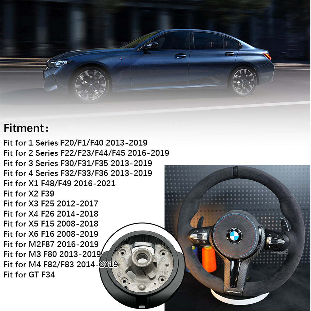 Carbon fiber suede leather steering wheel assembly,for BMW F30 F32 F10 F20 F82 E46 E60 E90 M2 M4 M5 M6 X3 X4