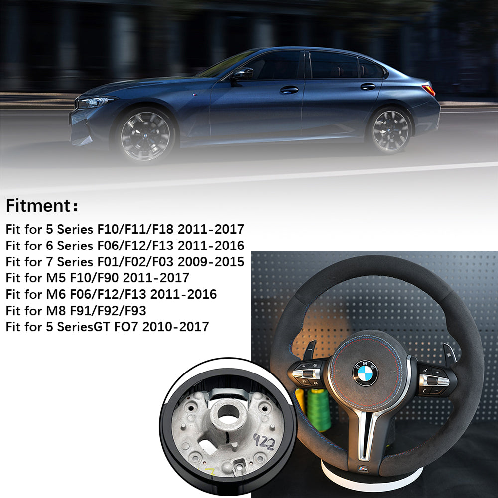 Suede Genuine leather steering wheel assembly,For BMW F30 F32 F10 F20 F82 E46 E60 E90 M2 M4 M5 M6 X3 X4