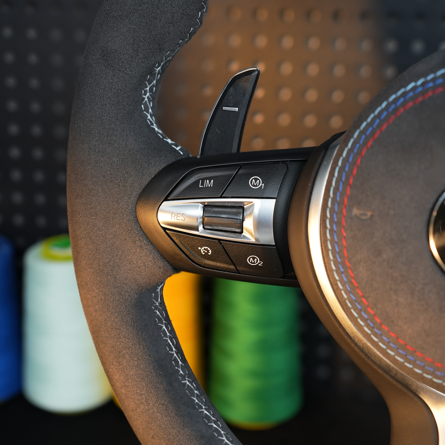 Suede Genuine leather steering wheel assembly,For BMW F30 F32 F10 F20 F82 E46 E60 E90 M2 M4 M5 M6 X3 X4
