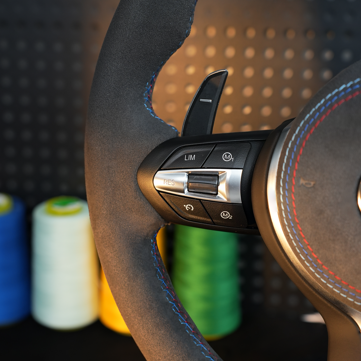 Suede Genuine leather steering wheel assembly,For BMW F30 F32 F10 F20 F82 E46 E60 E90 M2 M4 M5 M6 X3 X4