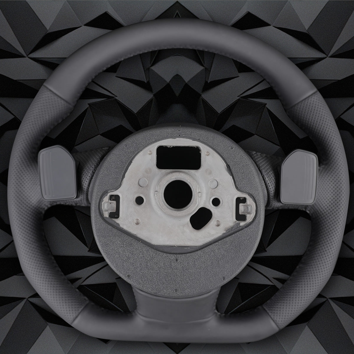 Half perforated multifunctional flat bottomed sports steering wheel, suitable for Audi A3 8V A4 B8