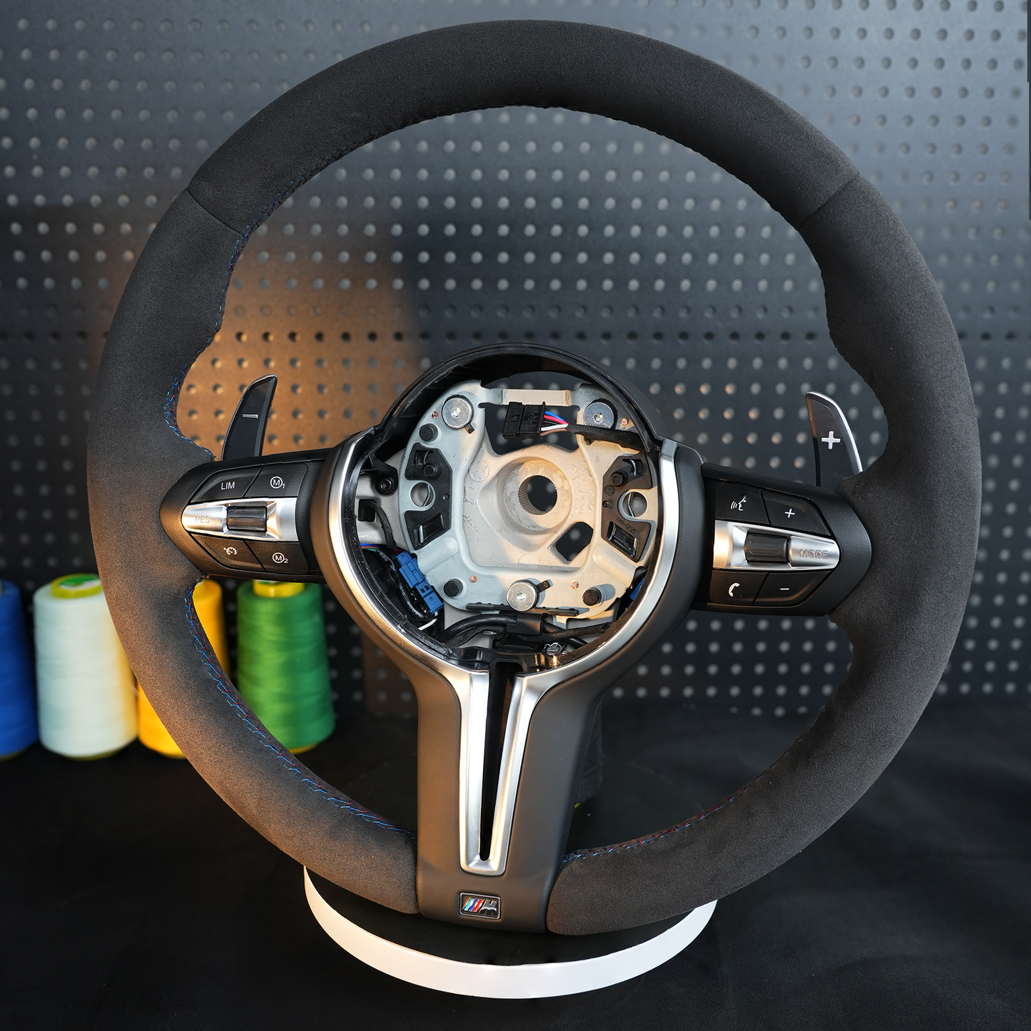 Suede Genuine leather steering wheel assembly,For BMW F30 F32 F10 F20 F82 E46 E60 E90 M2 M4 M5 M6 X3 X4