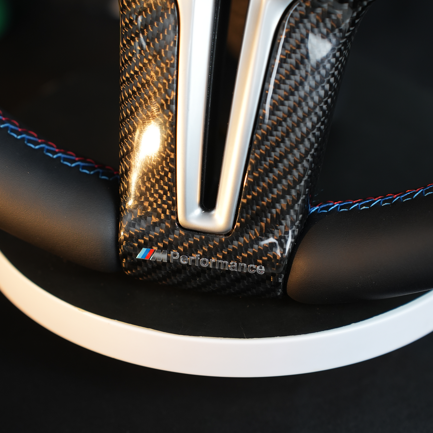 LED Carbon fiber genuine leather steering wheel assembly,For BMW F30 F32 F10 F20 F82 E46 E60 E90 M2 M4 M5 M6 X3 X4