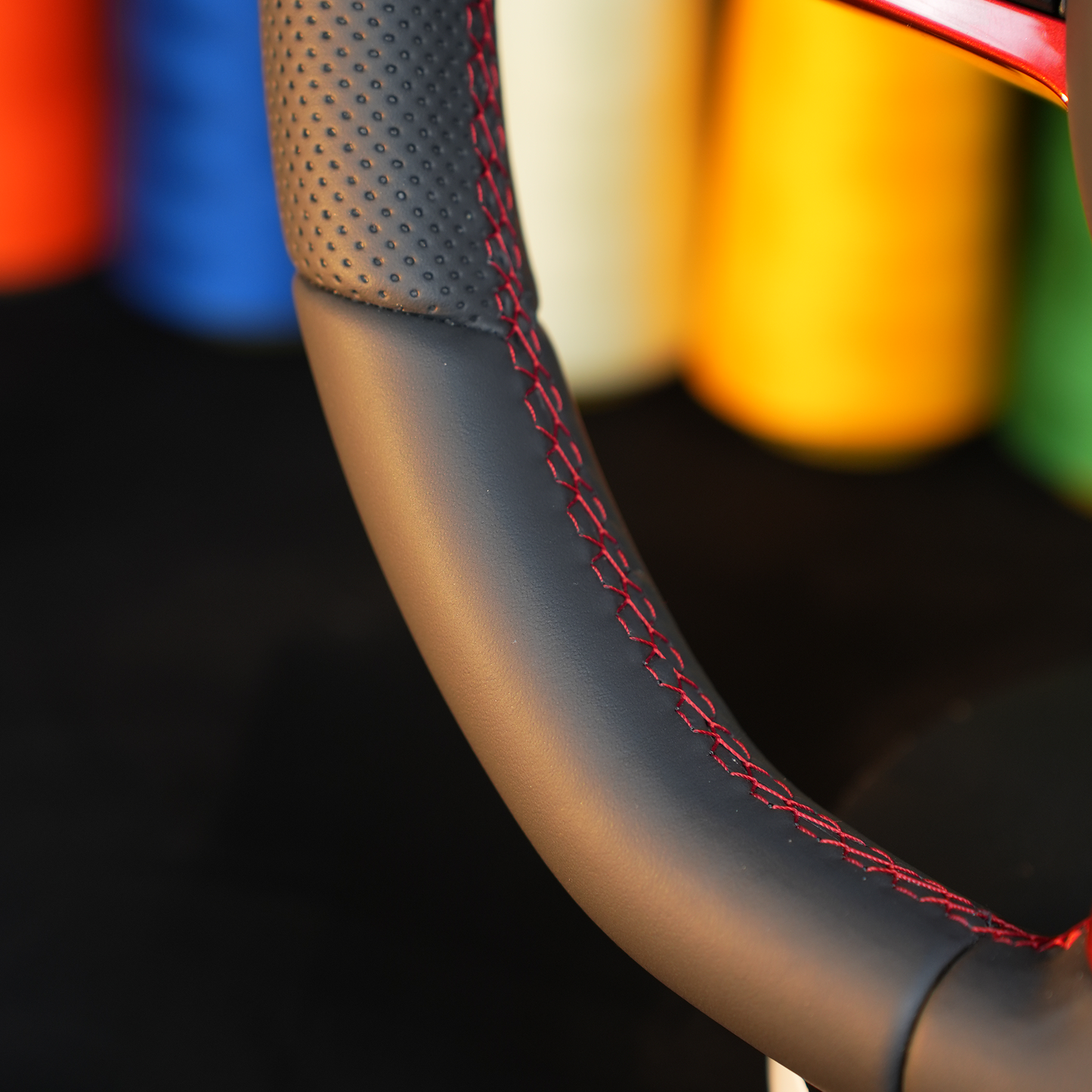 Steering Wheel leather For VW Golf 7 7.5 GTI GTD GTE R 2013-2020 Polo GTI Tiguan Passat DSG