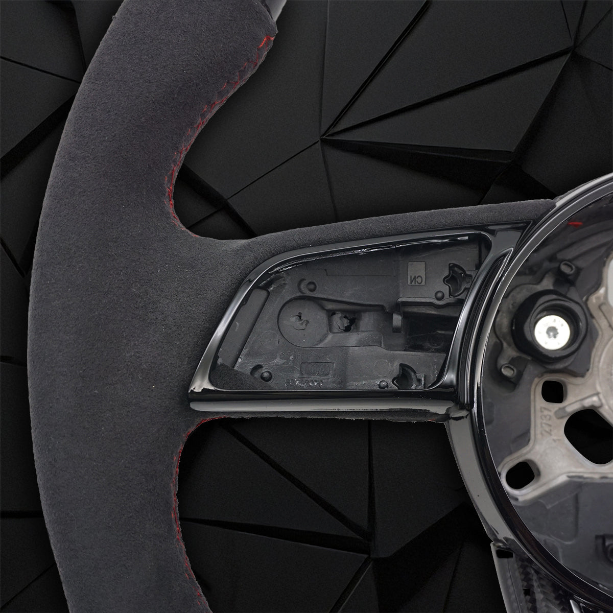 Carbon fiber suede flat bottomed sports steering wheel, For Audi A3 A4 A5 B9 S3 RS3