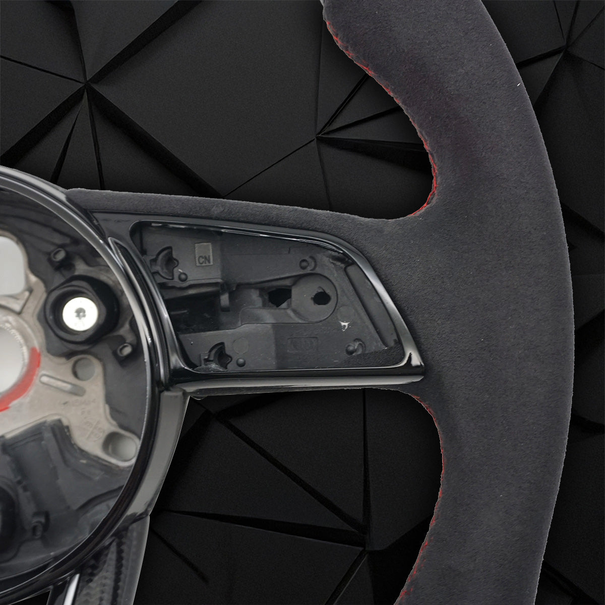 Carbon fiber suede flat bottomed sports steering wheel, For Audi A3 A4 A5 B9 S3 RS3