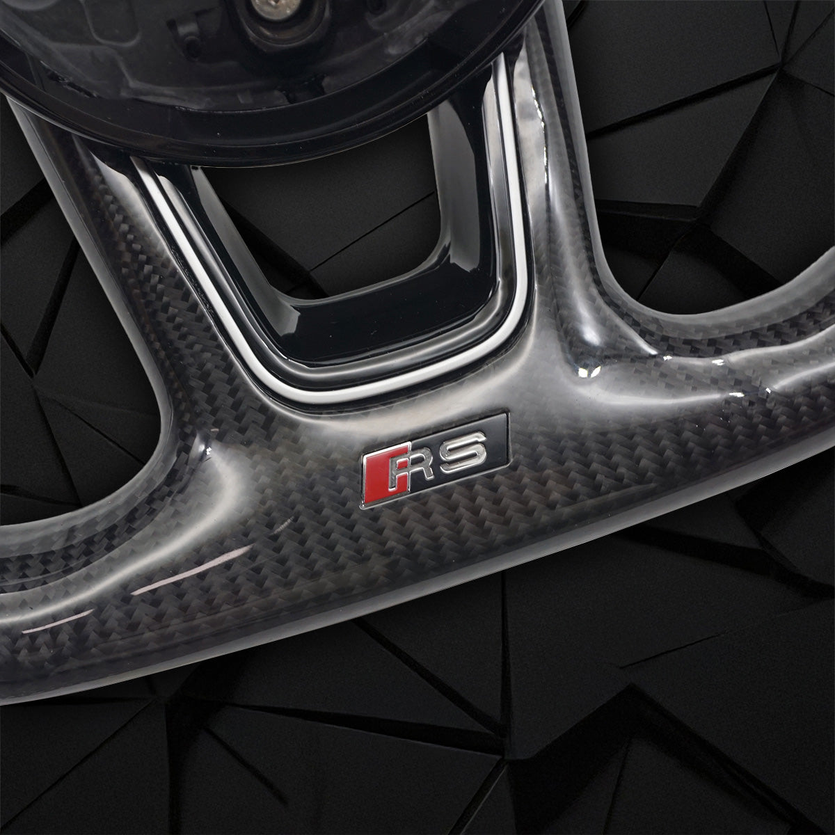 Спортивный руль с плоским дном из углеродного волокна, замши, для Audi A3 A4 A5 B9 S3 RS3