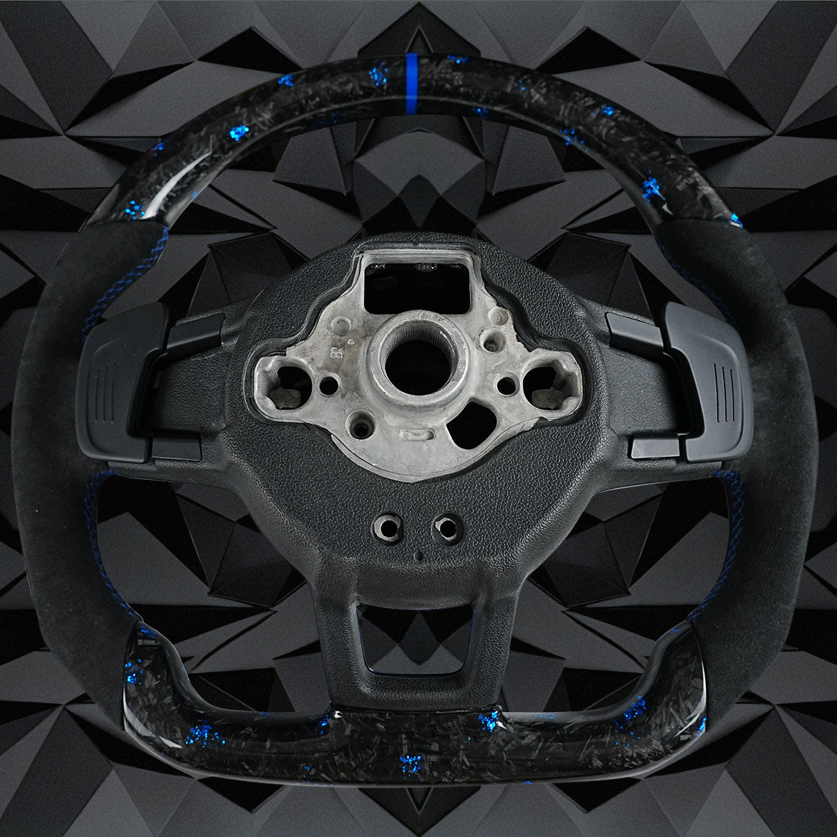 Forged Carbon Fiber Steering Wheel leather Alcantara For VW Golf 7 7.5 GTI GTD GTE R 2013-2020 Polo GTI Tiguan Passat DSG