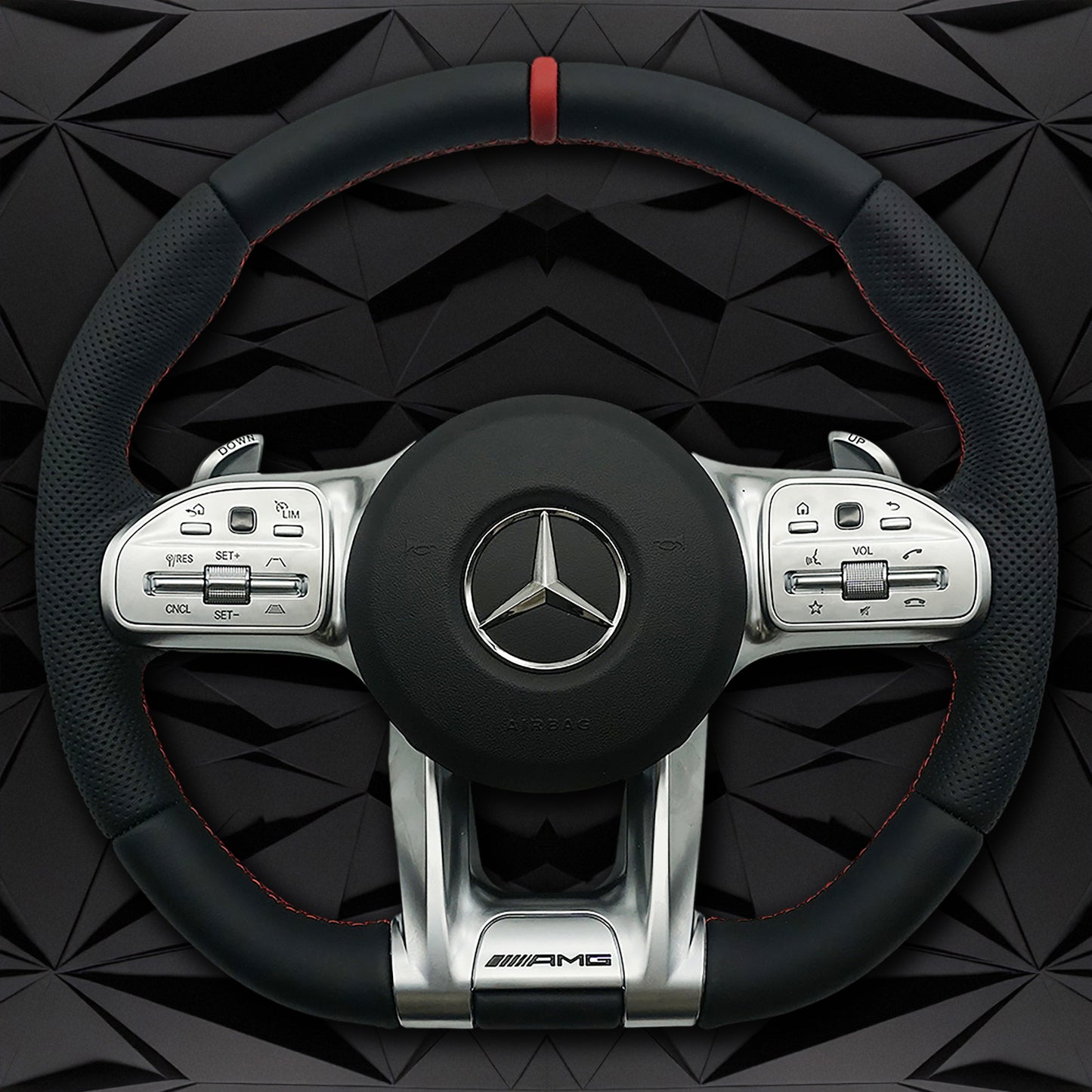 Custom Steering Wheel for Mercedes Benz W205 C63 W204 C43 Amg