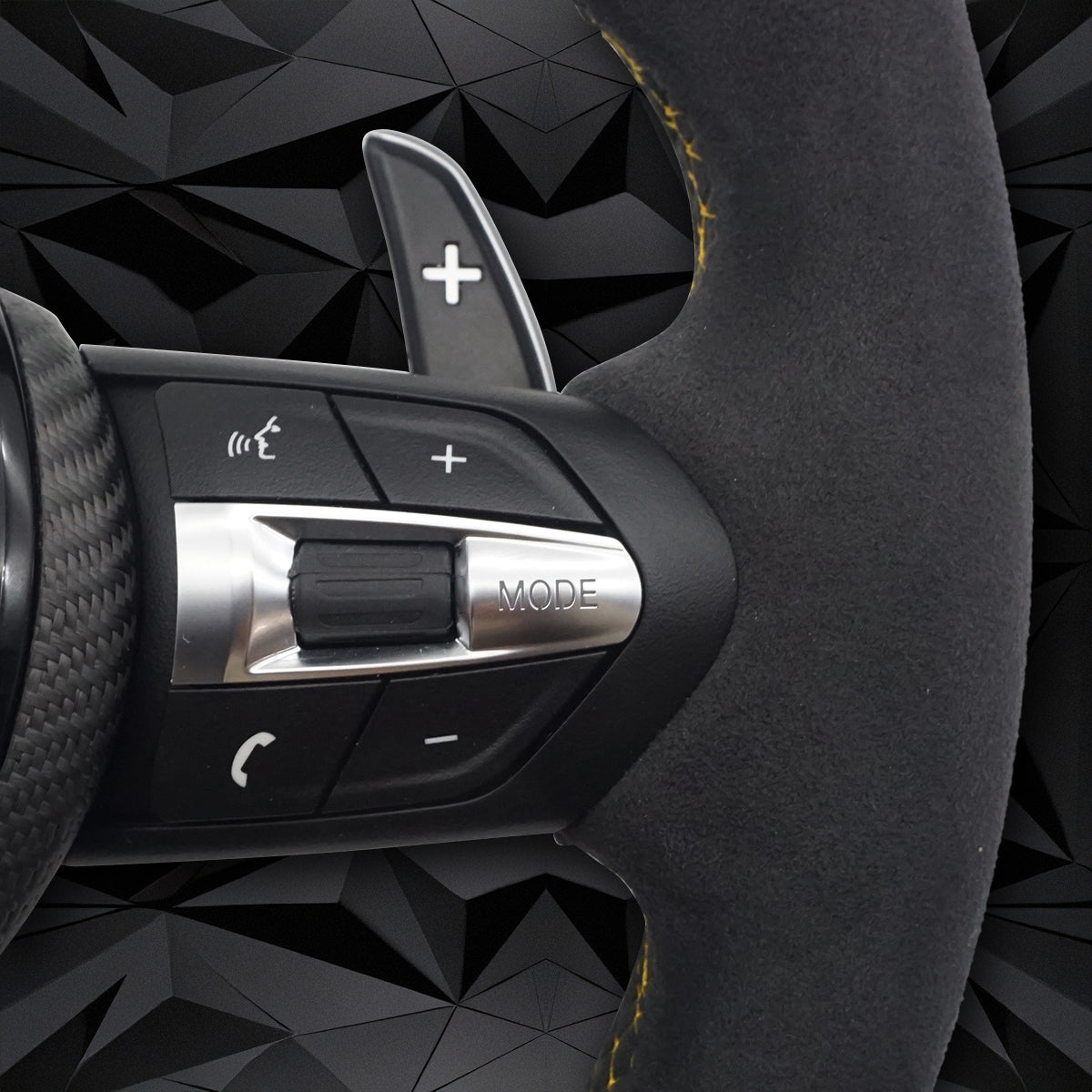 Fully suede carbon fiber steering wheel assembly, suitable for BMW F30 F32 F10 F20 F82 E46 E60 E90 M2 M3 M4 M5 M6 X3 X4