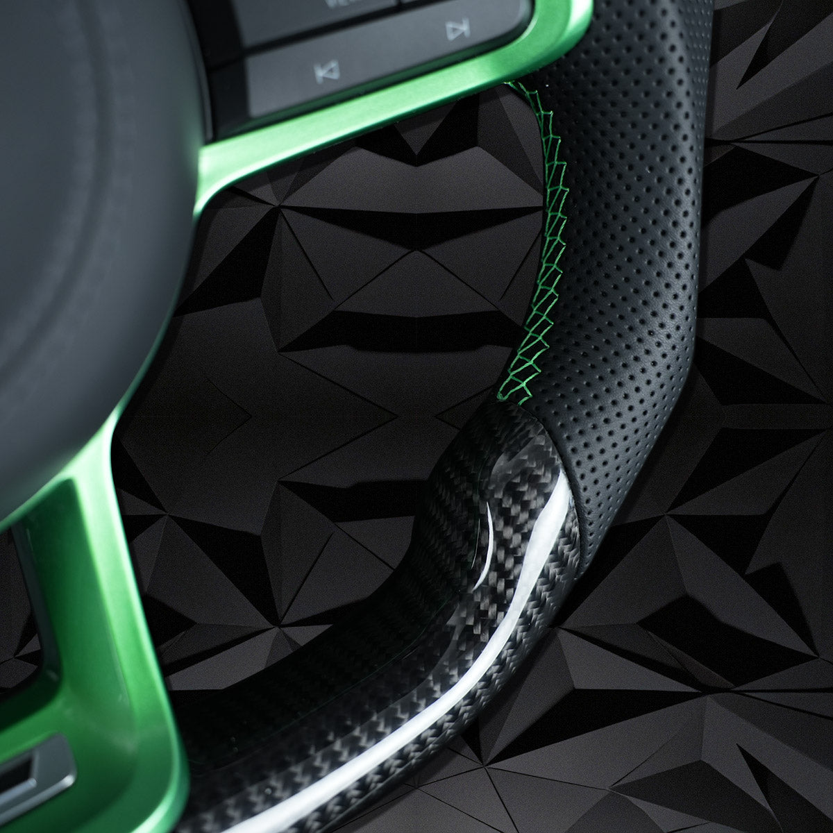 Carbon Fiber Steering Wheel leather For VW Golf 7 7.5 GTI GTD GTE R 2013-2020 Polo GTI Tiguan Passat DSG