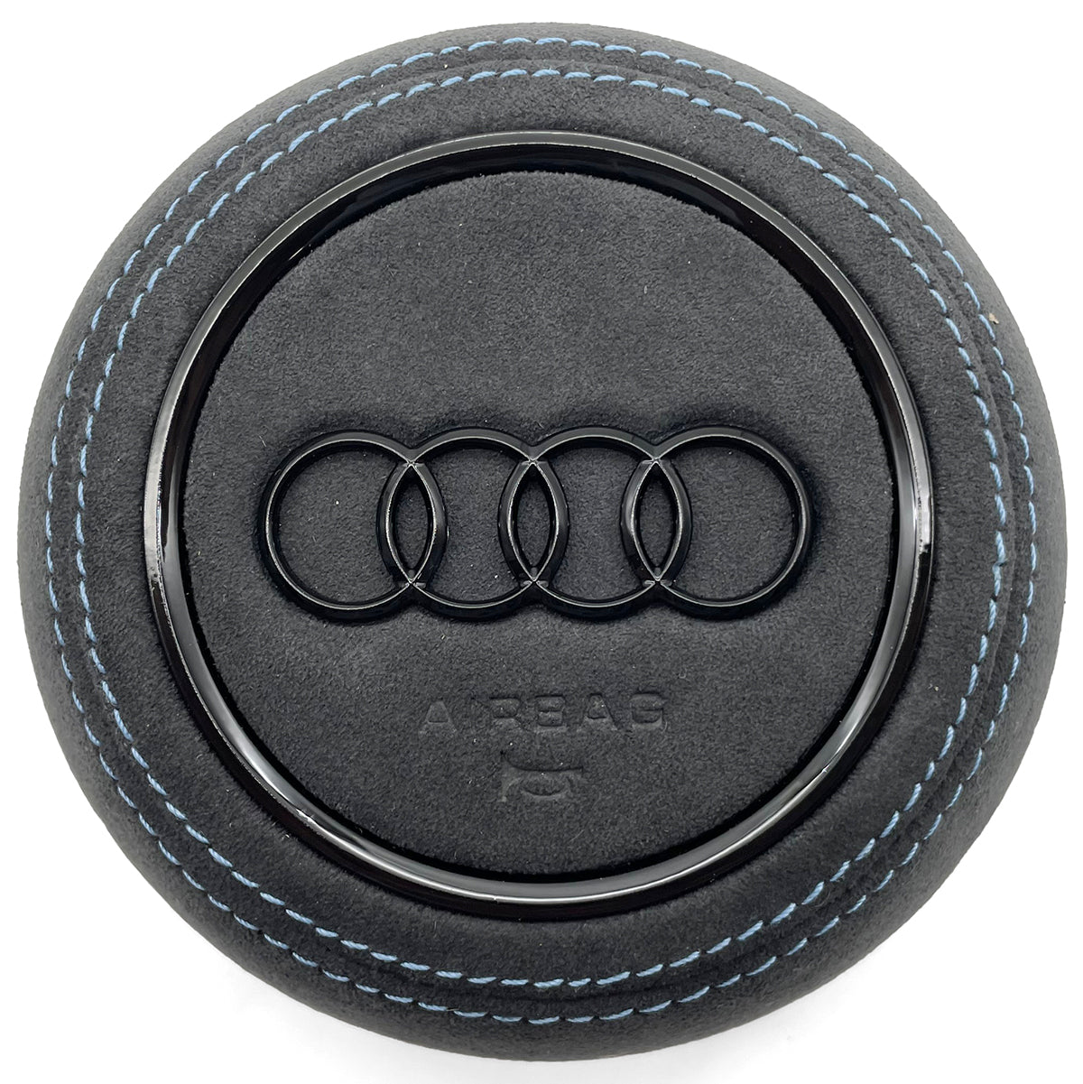 Flip fur red line multifunctional flat bottomed sports steering wheel, suitable for Ao A3 A4 A5 B9