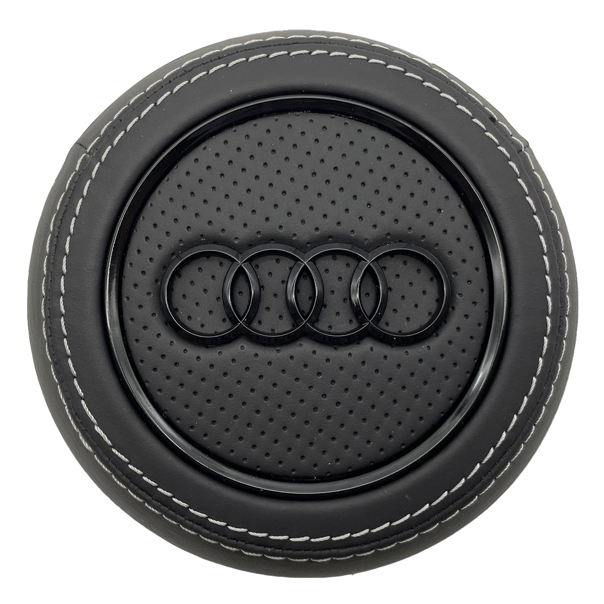 Carbon fiber leather multifunctional flat bottomed sports steering wheel, suitable for Audi A3 A4 A5 B9