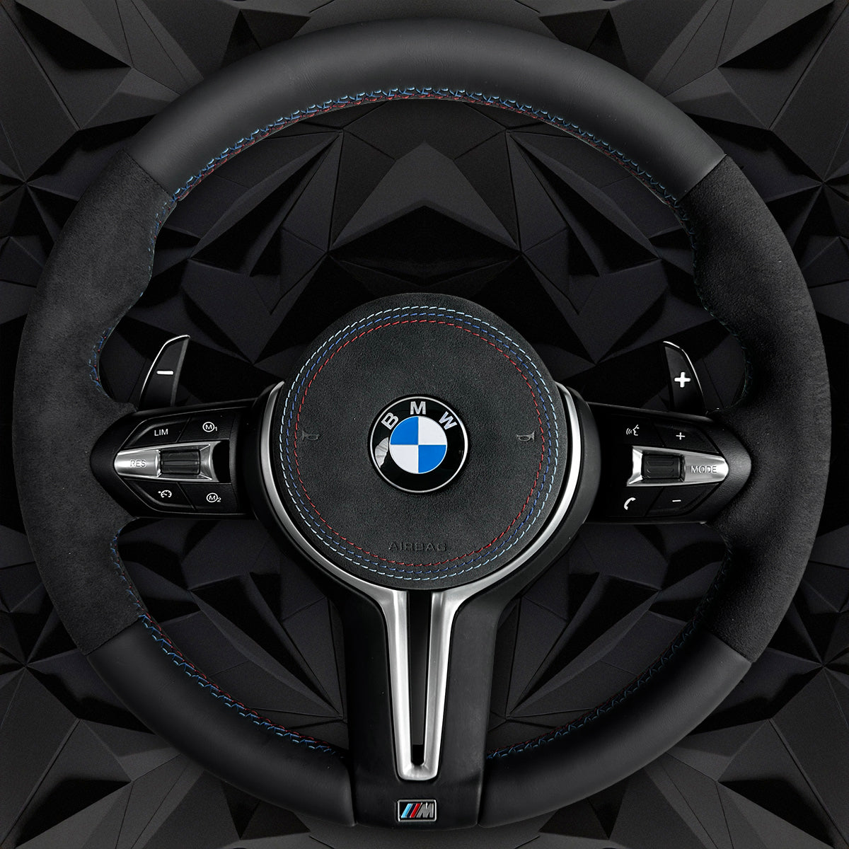 Fur leather steering wheel assembly, suitable for BMW F30 F32 F10 F20 F82 E46 E60 E90 M2 M3 M4 M5 M6 X3 X4