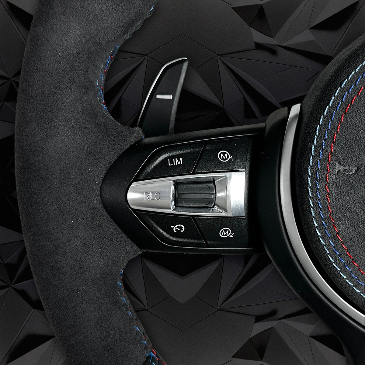 Fur leather steering wheel assembly, suitable for BMW F30 F32 F10 F20 F82 E46 E60 E90 M2 M3 M4 M5 M6 X3 X4