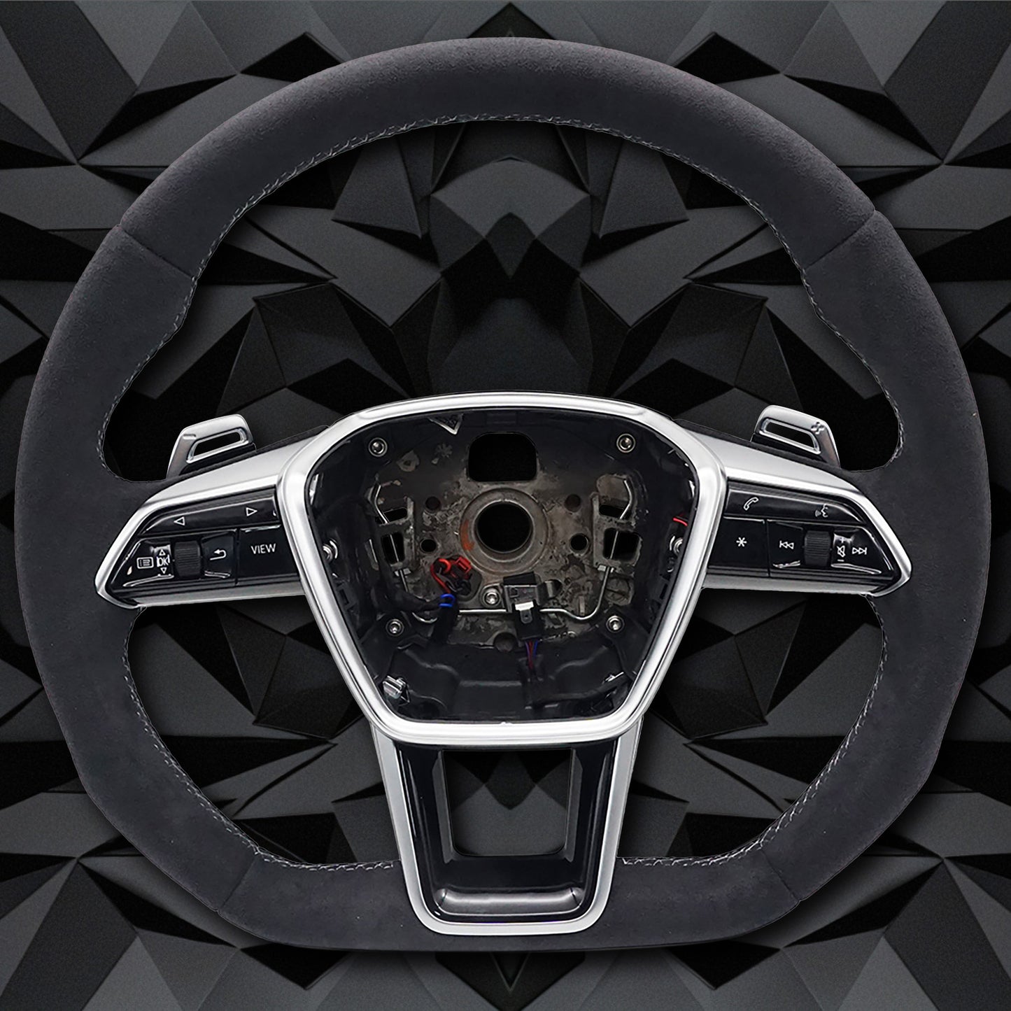 Full suede red line A6 C8 with heated steering wheel assembly