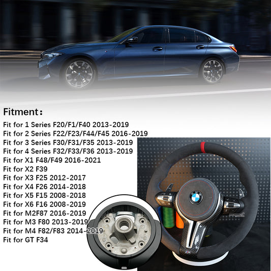 Fully furry leather steering wheel assembly, For BMW F30 F32 F10 F20 F82 E46 E60 E90 M2 M3 M4 M5 M6 X3 X4