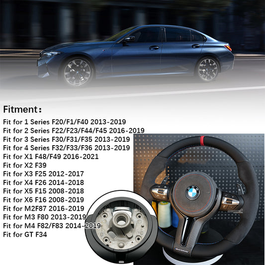 Suede leather steering wheel assembly , suitable for BMW F30 F32 F10 F20 F82 E46 E60 E90 M2 M3 M4 M5 M6 X3 X4
