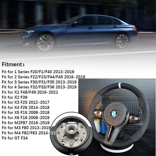 Suede leather steering wheel assembly , suitable for BMW F30 F32 F10 F20 F82 E46 E60 E90 M2 M3 M4 M5 M6 X3 X4