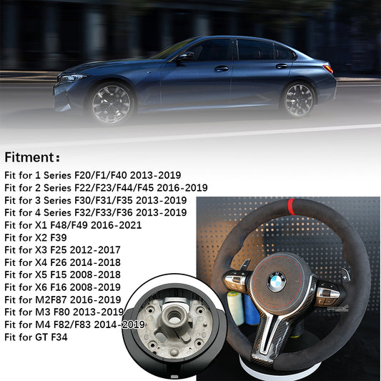 Suede leather steering wheel assembly , suitable for BMW F30 F32 F10 F20 F82 E46 E60 E90 M2 M3 M4 M5 M6 X3 X4