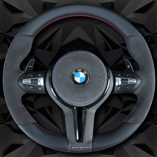 Half suede steering wheel assembly,for BMW F30 F32 F10 F20 F82 E46 E60 E90 M2 M4 M5 M6 X3 X4