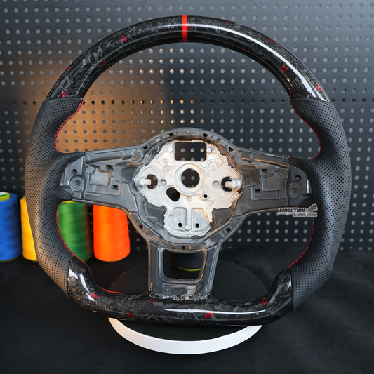 VW Golf 7 7.5 GTI GTD GTE R 2013-2020 Polo GTI Tiguan Passat DSG carbon fiber suede steering wheel