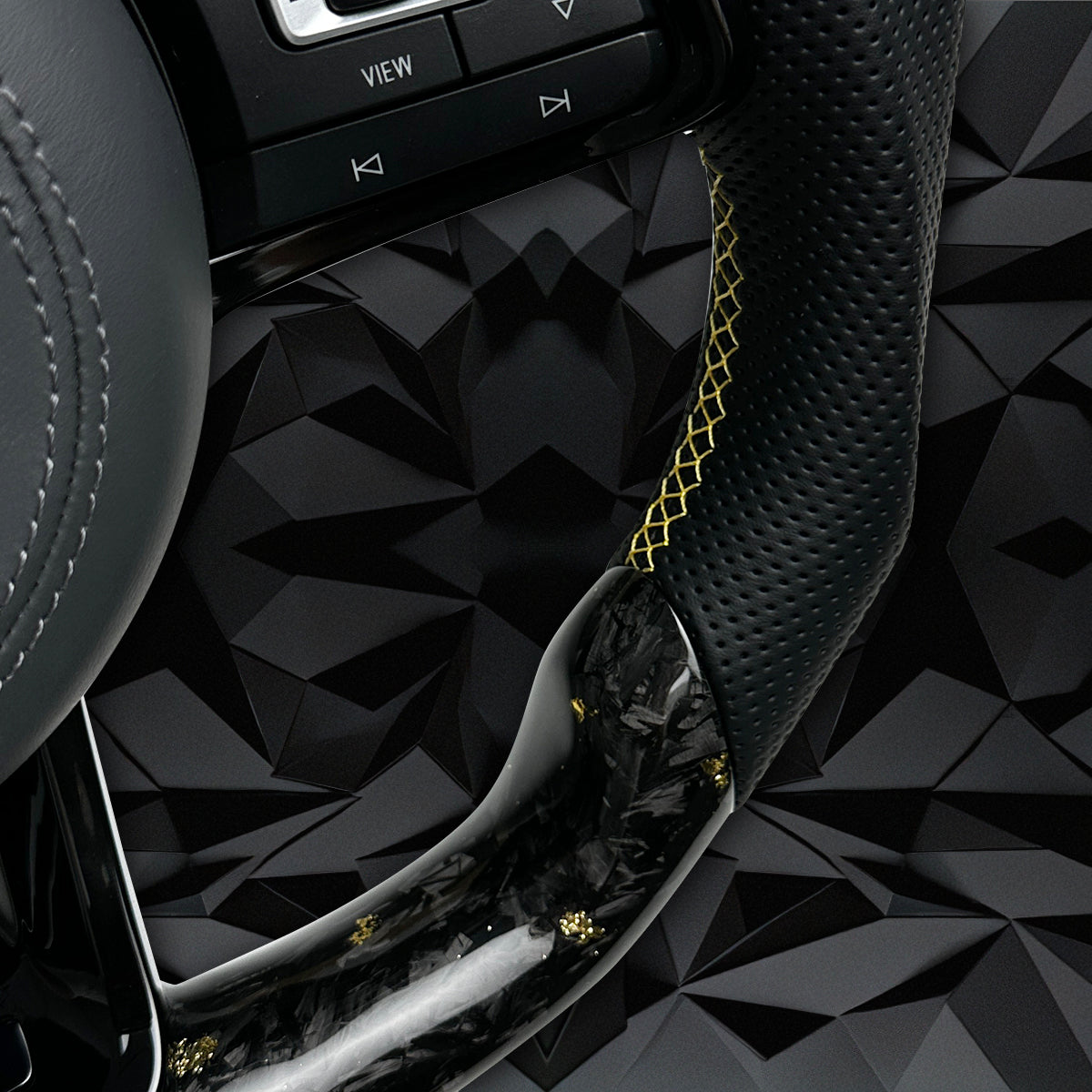 Forged Carbon Fiber Steering Wheel leather Alcantara For VW Golf 7 7.5 GTI GTD GTE R 2013-2020 Polo GTI Tiguan Passat DSG