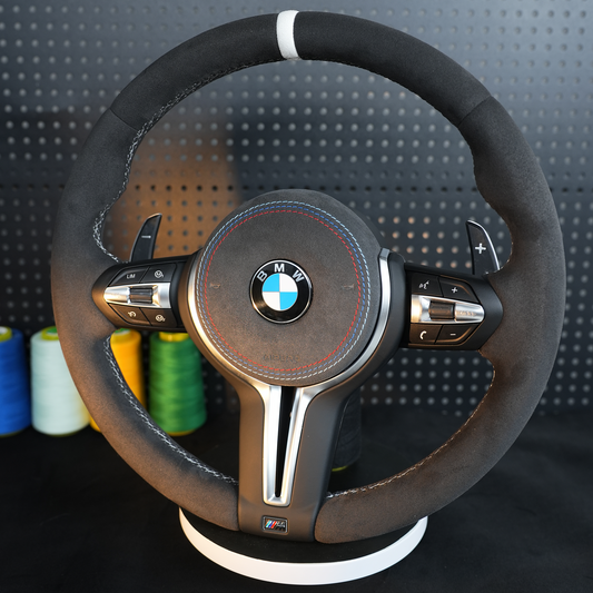 Suede Genuine leather steering wheel assembly,For BMW F30 F32 F10 F20 F82 E46 E60 E90 M2 M4 M5 M6 X3 X4