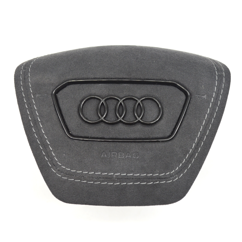 Audi A6C8 custom glossy black logo Airbag cover