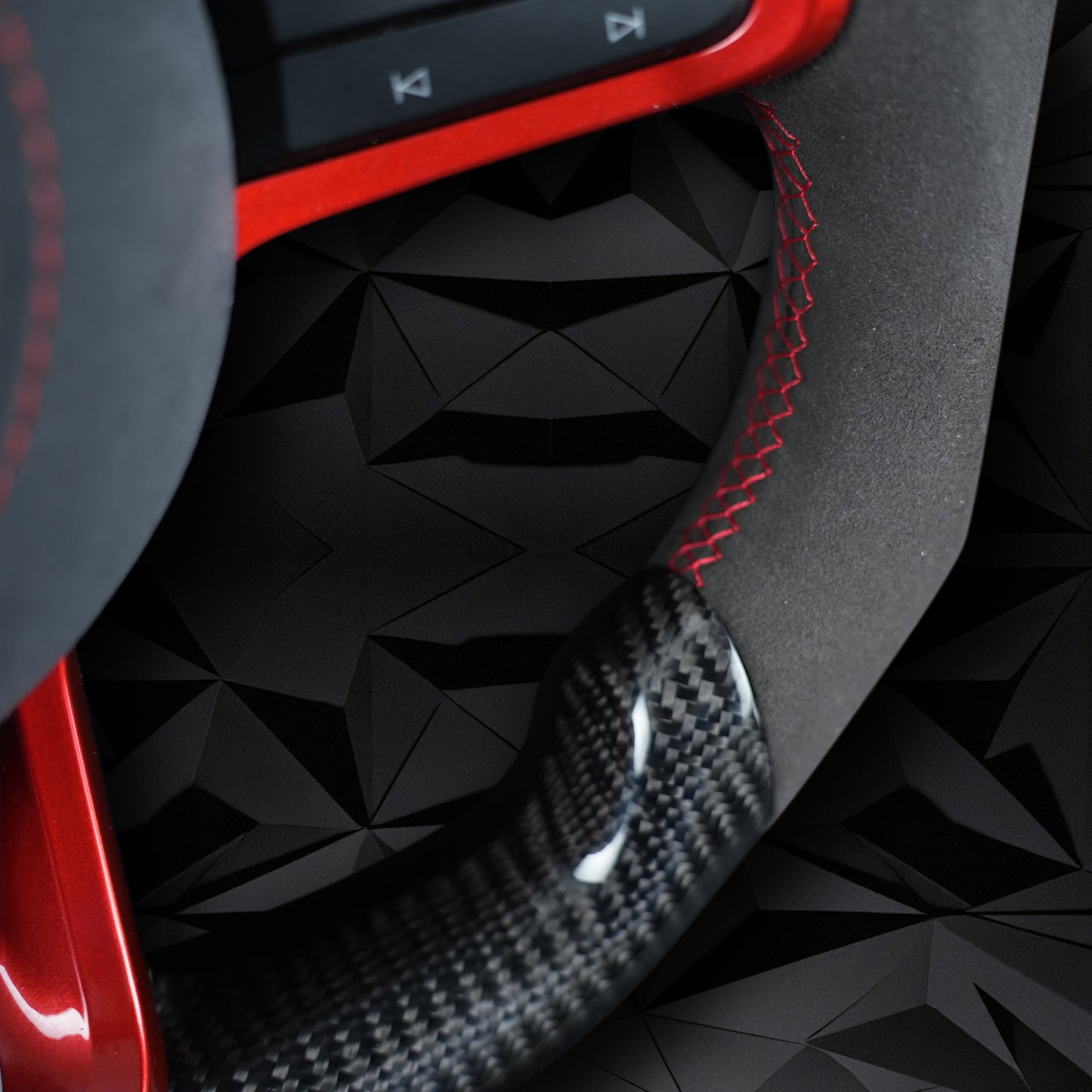 VW Golf 7 7.5 GTI GTD GTE R 2013-2020 Polo GTI Tiguan Passat DSG carbon fiber suede steering wheel