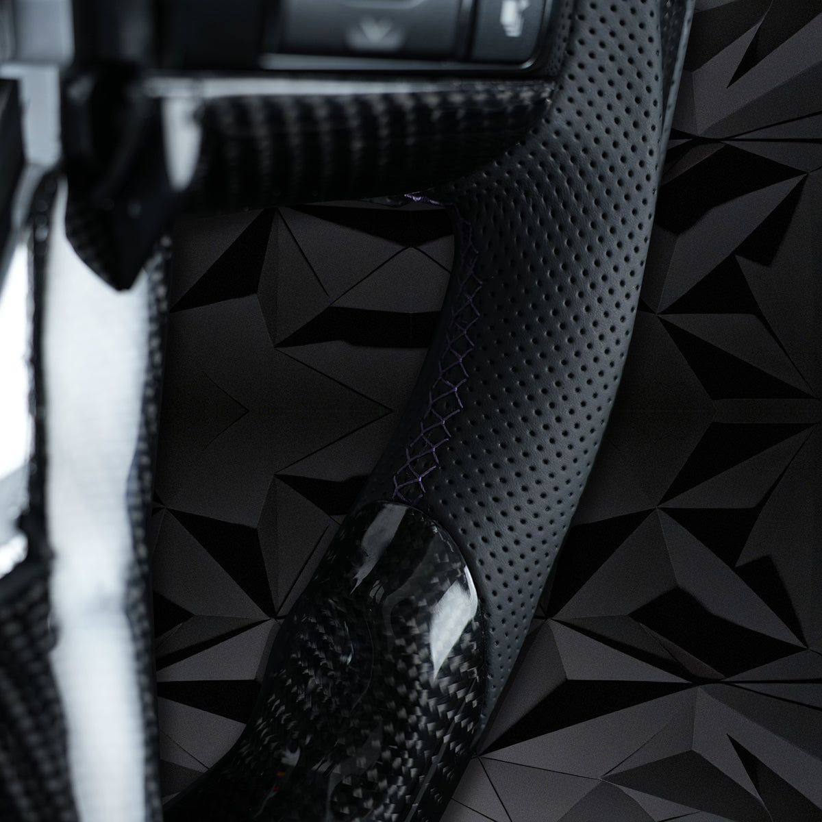 Customized for Toyota Fortuner Hilux Vigo Revo Land Cruiser LC300 LC200 Series Carbon Fiber GR logo Steering Wheel Assembly