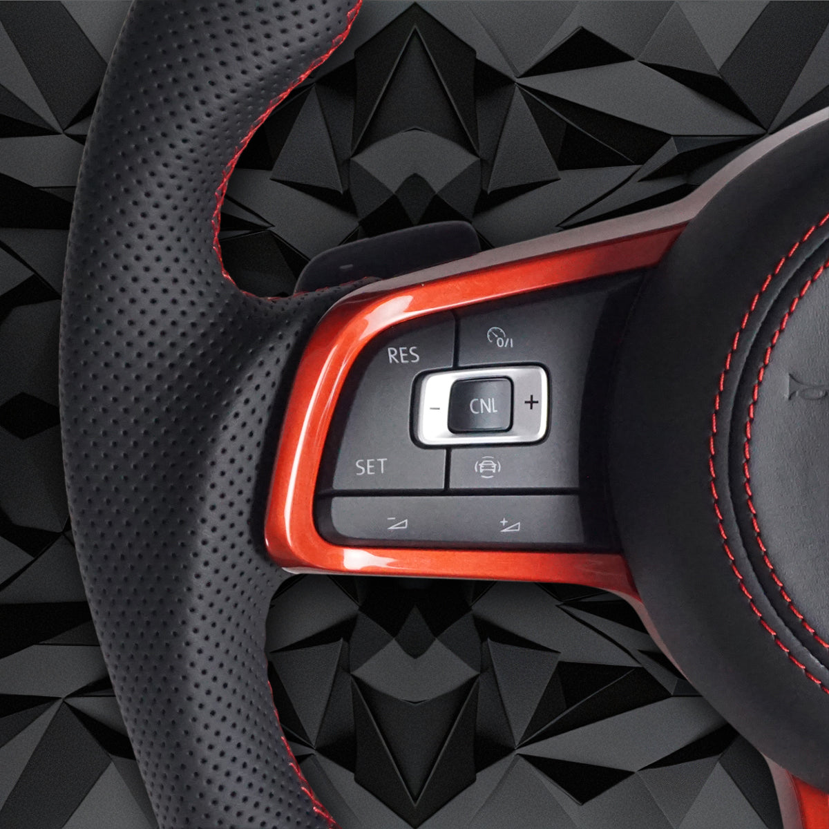 Forged Carbon Fiber Steering Wheel leather Alcantara For VW Golf 7 7.5 GTI GTD GTE R 2013-2020 Polo GTI Tiguan Passat DSG