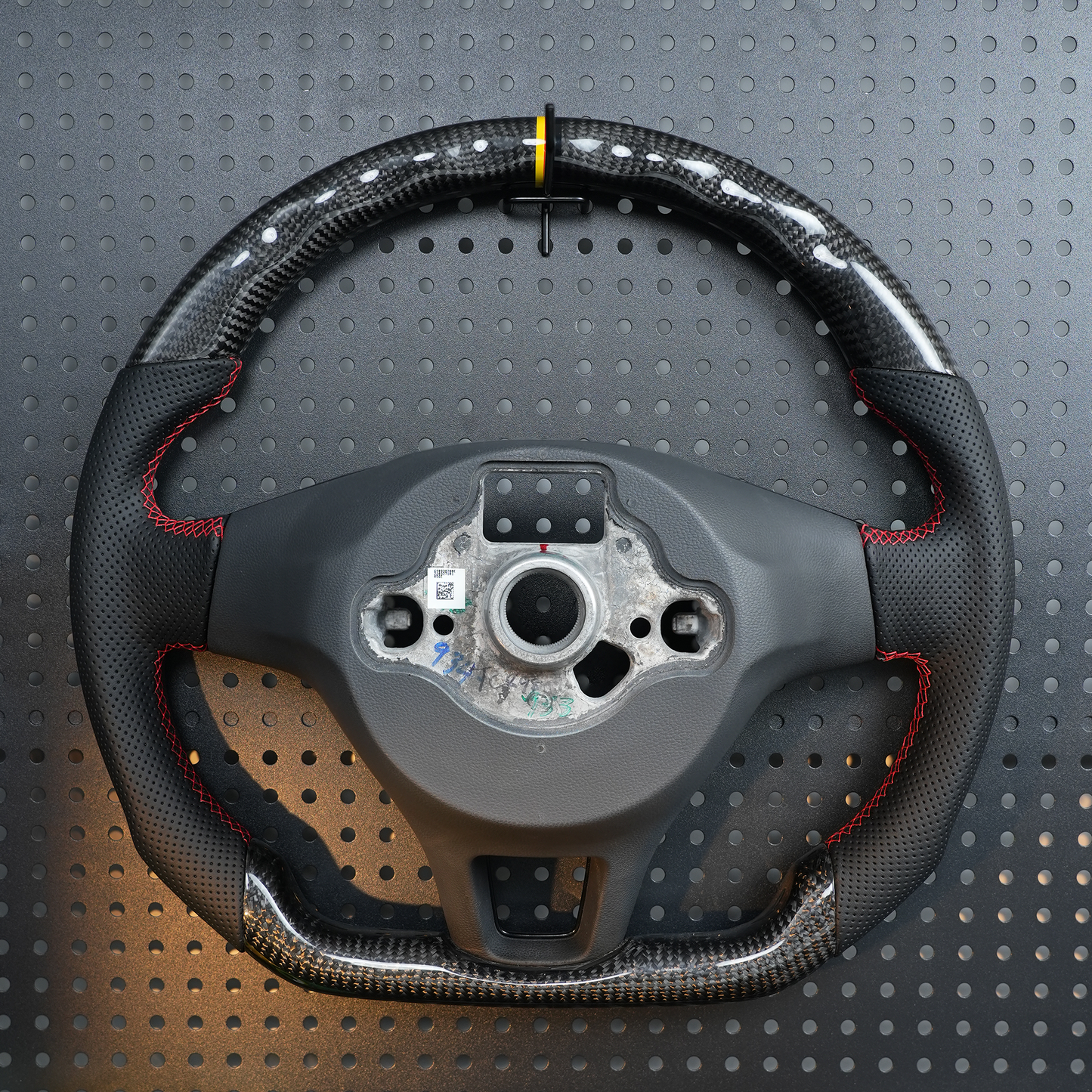 For VW CC G-olf 6 7R Mai Sagitar Passat Tiguan Beetle GTI Modified Carbon Fiber Steering Wheel MK6 MK7 LED RPM