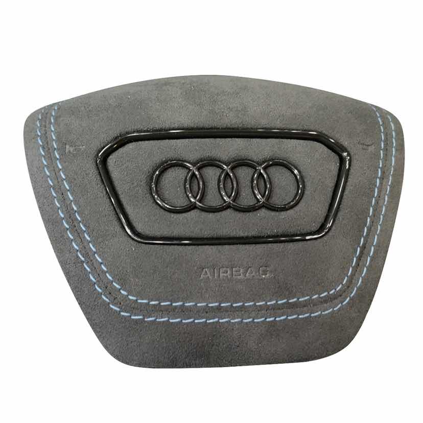 Audi A6C8 custom glossy black logo Airbag cover